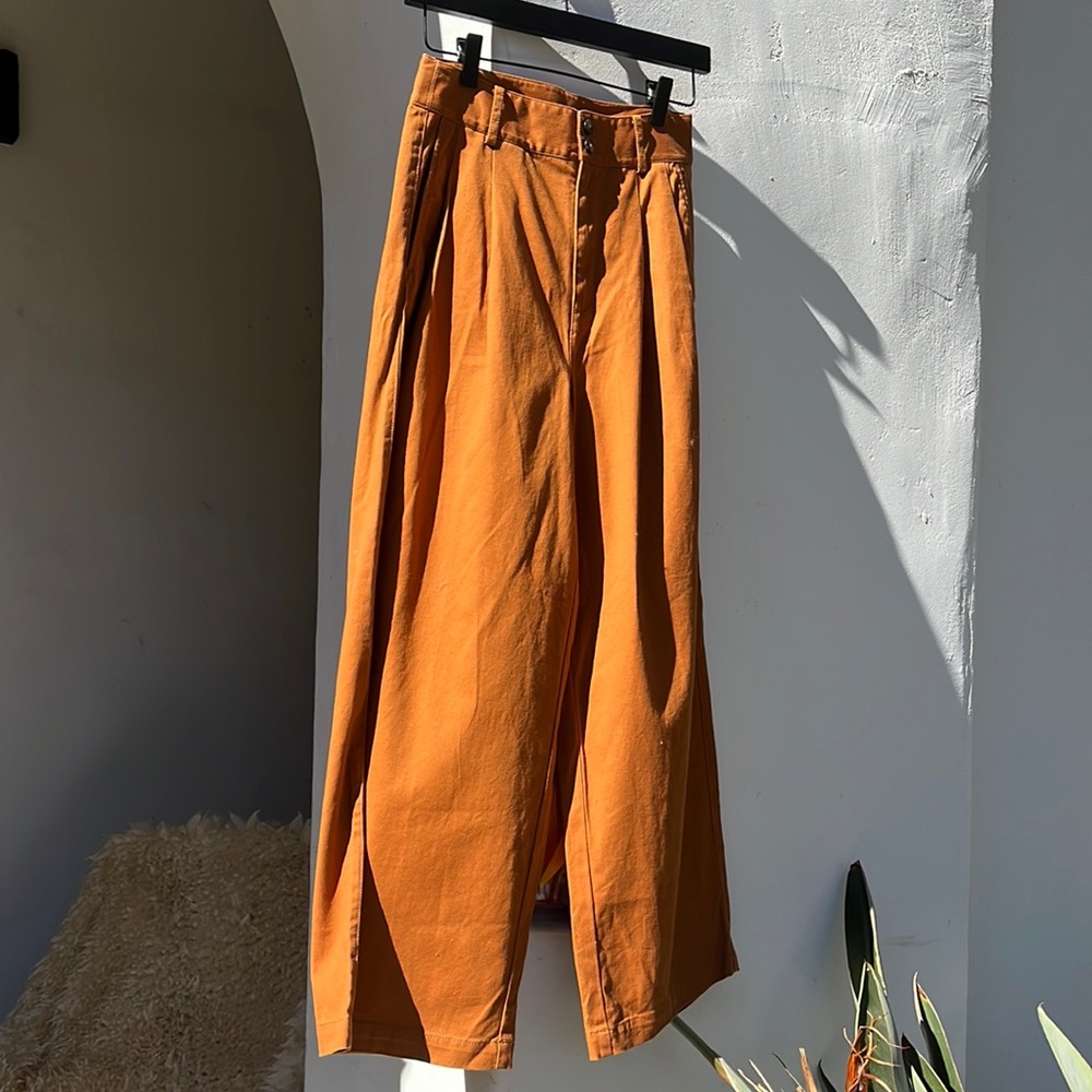 Madewell cotton high waisted — wide leg pants size 00